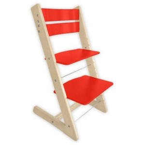 Klasik rostoucí židle Buk- červená
