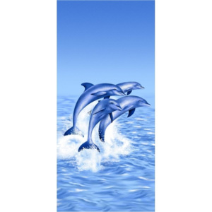 JAHU Plážová osuška Delfíni, 70 x 150 cm