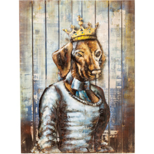 Obraz Iron Queen Dog 100×75 cm