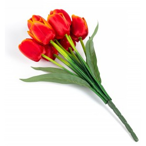 Kytice umělých tulipánů oranžová