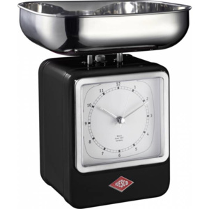 Kuchyňská váha na 4kg s hodinami Wesco (barva-černá)