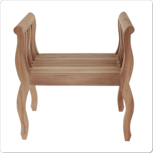 Taburetka dřevěná stylová stolička rovná s řezbou přírodní sedák, dřevěné taburetky