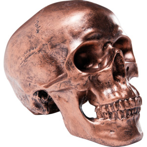 Kasička Skull Copper Antique