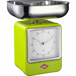 Kuchyňská váha na 4kg s hodinami Wesco (barva-zelená)