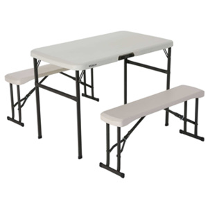 Campingový stůl + 2x lavice LIFETIME 80353 / 80352