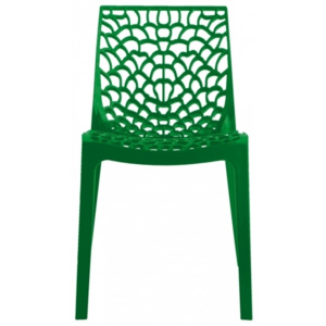 Výprodej Designová židle GRUVYER zelená