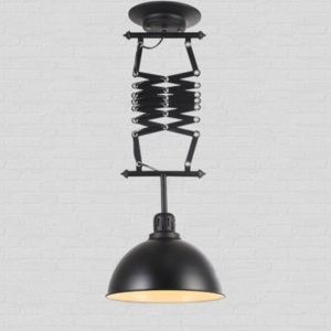 FACTOR - černá retro stahovací lampa A01-0033 - vhodné pro vysoké stropy - výška až 135 cm