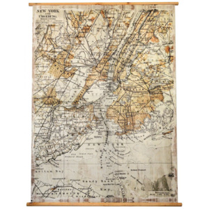 Falc Obraz na plátně - Stará mapa New Yorku, 85x113 cm