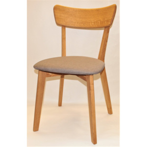 Masivní dubová polstrovaná lakovaná židle Diana