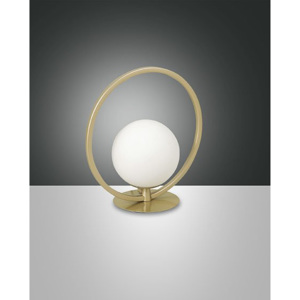 Italská LED lampička Fabas Table 3388-30-225 matná zlatá
