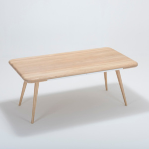 Jídelní stůl s konstrukcí z masivního dubového dřeva se zásuvkou Gazzda Ena, 180 x 100 cm