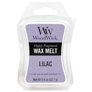 WoodWick vonný vosk Lilac (Šeřík) 23g (Dokonalá, barevná, živá vůně šeříkové zahrady.)