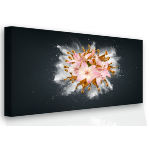 Obraz - růžová lilie (90x60 cm) - InSmile ®