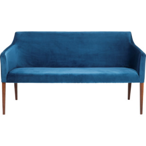Čalouněná lavice Mode Velvet - modrá