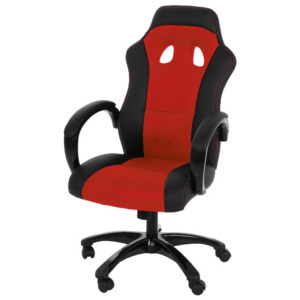 Červená kancelářská židle Actona Race