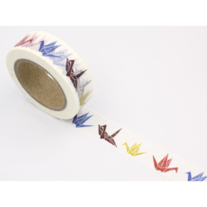 Svět pásek Washi páska “Origami jeřáb“ (PW15D10M1941)