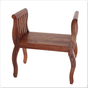 Taburetka dřevěná stylová stolička rovná s řezbou MZZ29, antik dřevěné taburetky