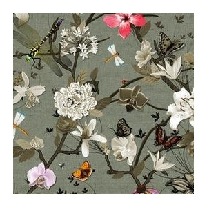 Sametový vinyl Flotex Vision Floral Botanical ROLE (Cyclamen 840006)