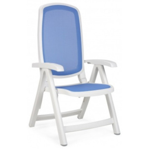 Nardi Polohovací židle DELTA bílá modrá