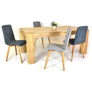 Masivní jídelní stůl včetně židlí, george + arosa