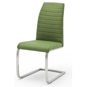 Moderní jídelní židle FLORES AP ekokůže zelená kiwi