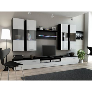 Artcam Obývací stěna DREAM I - 5 druhů Barevné provedení: Černá+bílá