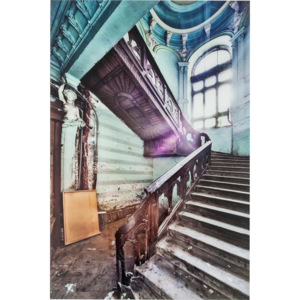 Obraz na skle Old Staircase Corner 120×80 cm
