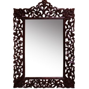 Zrcadlo v dřevěném rámu XXXL