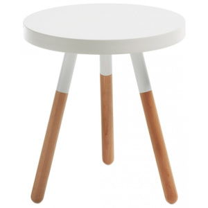 Odkládací stolek LaForma Brick 48 cm, přírodní/bílá