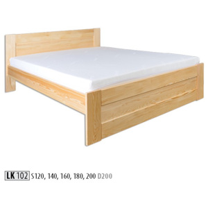 HMmax Postel LK 102 masiv borovice rozměry postele: 120 x 200, Barevné provedení dřeva: dub