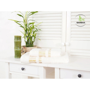 Výhodný set osuška a ručník Bamboo Luxus bílá