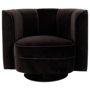 Flower lounge chair černá
