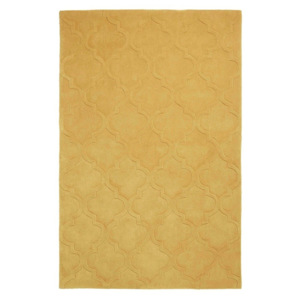 Žlutý ručně tuftovaný koberec Think Rugs Hong Kong Puro Yellow, 150 x 230 cm