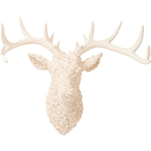 Dekorativní paroží Deer Roses - bílé