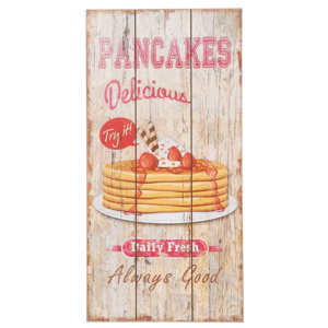 Dřevěná cedule Pancakes delicious daily fresh palačinky