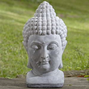 Dekorace Budha hlava Boltze beton 48cm