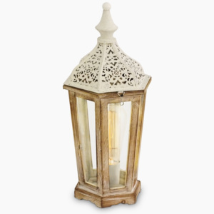 EGLO Stolní lampička Vintage 49278 bílá