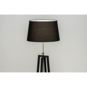 Stojací designová černá lampa Paola Abetone Black and Black (Kohlmann)