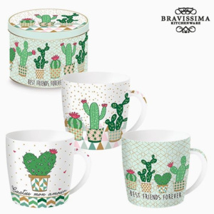 Hrnek s krabičkou Porcelán Kaktus by Bravissima Kitchen