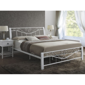Signal Kovová postel PARMA 160x200 cm Varianty: bílá / bílá
