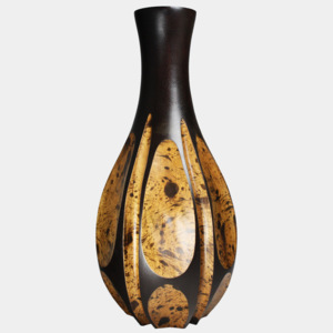 Dřevěná váza 38 cm Thajsko