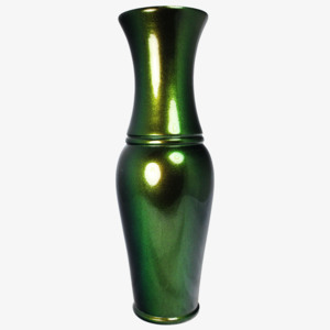 Dřevěná váza 43 cm Thajsko zelená