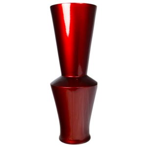 Váza dřevěná červená 35,5 cm - Thajsko