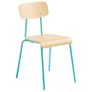Židle LaForma Klee, přírodní/zelená