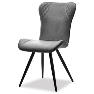 Jídelní židle Tibar šedo-černá