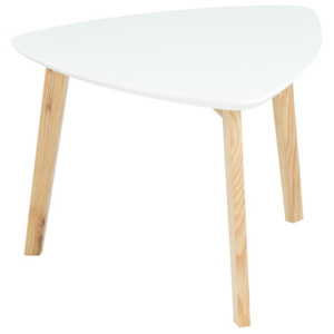 Bílý odkládací stolek Actona Vitis, výška 45 cm