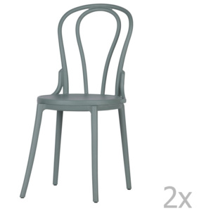 Sada 2 zelených židlí De Eekhoorn Bibi