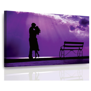 Obraz - Romantika ve fialové (90x60 cm) - InSmile ®