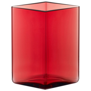 Váza Ruutu Iittala 11,5x14 cm, červená