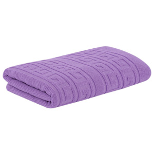 Rychleschnoucí žakárový ručník ANTIKA fialový